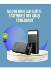 ® Tüm Cihazlarla Uyumlu 50.000 mAh Powerbank – Yüksek Kapasiteli, LED Gösterge ve Akıllı Koruma Fonksiyonlu