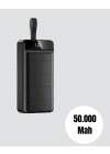 ® Ultra Güçlü 50.000 mAh Powerbank – LED Ekranlı, Çoklu Bağlantı Seçenekli, Akıllı Koruma Sistemli Şarj Ünitesi