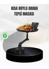® Universal Araç İçi Bardaklık Tepsisi 9 İnç Yemek Alanı ve Telefon Standlı