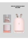 ® USB Bağlantılı Sessiz Çalışan LED Işıklı Nemlendirici Difüzör 200 ml