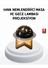 ® USB Mini Hava Nemlendirici ve Projeksiyon Lamba – Taşınabilir, Sessiz, Dekoratif Aromaterapi Cihazı