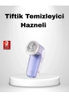 ® USB Şarjlı Tiftik Temizleyici – Kolay Temizlenen Hazne ve Bıçak, Taşınabilir