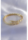 ® VIP Seri Yılan Model Gold Renk Kadın Kelepçe Bileklik
