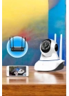 ® Wifi Kamera Ev Kamerası Gece Görüşlü Kablosuz Bebek Izleme Kamerası