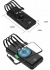 ® Wireless Powerbank 10000 Mah LED Ekranlı Dahili Kablolu Hızlı Şarj