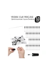 ® Yedek Oje Fırçası 50li Aplikatörlü Set  - Tırnak Cila Fırçası