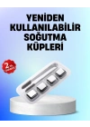 ® Yeniden Kullanılabilir 304 Çelik Metal Buz Küpleri 4lü Set