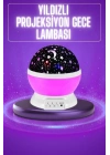 ® Yıldız Görünümlü Gece Lambası Renkli Masa Lambası Gökyüzü Projeksiyon