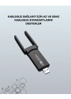 ® Yüksek Hızlı 1200 Mbps Çift Bant USB WiFi Adaptör – Güçlü Sinyal, Geniş Uyumluluk