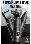 ® Yüksek Performanslı 3 Başlıklı Profesyonel Tıraş Makinesi