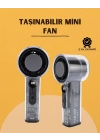 ® Yüksek Verimli Soğutmalı El Fanı | 100 Seviye Hız Kontrolü | 6 Saat Pil Ömrü