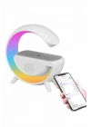 ÇOK SATAN Bluetooth Hoparlör G Şekli Atmosfer Akıllı Rgb Lamba Wireless Kablosuz Şarj
