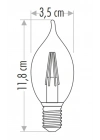 ÇOK SATAN CATA CT 4062 4W Led Flament Ampul 3200K Günışığı E14 Duy