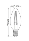 ÇOK SATAN CATA CT 4280 4W Rustik Led Ampul 2700K Amber E14 Duy