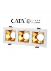 ÇOK SATAN CATA CT 5088 3 Lü Beyaz Rose Spot Kasası