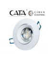 ÇOK SATAN CATA CT 5256 Beyaz Kasa Led Spot 8W 3200K Gün Işığı