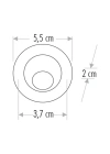 ÇOK SATAN CATA CT 5268 1.5W Satin Kasa  Led Spot 3200K Gün Işığı