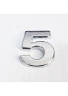 ® Cemax 5 Rakamı 3,75 cm Krom Yapışkanlı