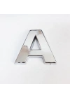 ® Cemax A Harfi  3,75 cm Krom Yapışkanlı