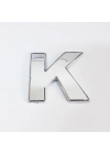 ® Cemax K Harfi  3,75 cm Krom Yapışkanlı