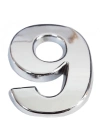 ® Cemax Krom Yapışkanlı 9 Rakamı 5 cm