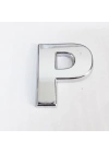 ® Cemax P Harfi  3,75 cm Krom Yapışkanlı