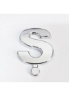 ® Cemax Ş Harfi  3,75 cm Krom Yapışkanlı