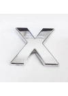 ® Cemax X Harfi  3,75 cm Krom Yapışkanlı