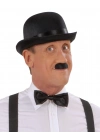 ÇOK SATAN Charlie Chaplin Stil Yetişkin Şapkası – Siyah Melon Parti Şapkası