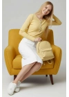 Çıtçıt Detaylı Bluz Sarı T4343