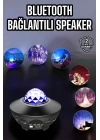 ÇOK SATAN Çocuklara Özel Şarjlı Bluetooth Hoparlör Parti Led Lambası Yıldızlı Projeksiyon