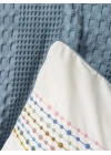 ÇOK SATAN Cotton Box Aura Çift Kişilik Pike Takımı Pebble İndigo