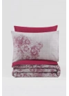 ÇOK SATAN Cotton Box Dual Çift Kişilik Nevresim Takımı Vilda Bordo