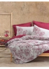 ÇOK SATAN Cotton Box Dual Çift Kişilik Nevresim Takımı Vilda Bordo