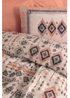 ÇOK SATAN Cotton Box Etnich Nevresim Takımı Çift Kişilik Kateri Somon