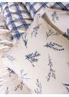 ÇOK SATAN Cotton Box Flanel Nevresim Takımı Çift Kişilik Lavanid Mavi