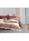 ÇOK SATAN Cotton Box Line Nevresim Takımı Çift Kişilik Kenway Bordo