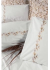 ÇOK SATAN Cotton Box Majestic Seri Çift Kişilik Nevresim Takımı Polite Tarçın