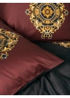 ÇOK SATAN Cotton Box Palace Saten Çift Kişilik Nevresim Takımı Ebren Antrasit