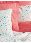 ÇOK SATAN Cotton Box Petite Çift Kişilik Nevresim Takımı Messy Mercan
