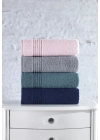 ÇOK SATAN Cotton Box Plump 50x90 4lü Havlu Seti Gri Lacivert Pembe Mavi