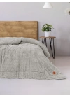 ÇOK SATAN Cotton Box Wave Gri Çift Kişilik Yorgan