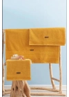 ÇOK SATAN Cotton Box Welness Sunset Sarı Havlu Seti