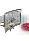 ÇOK SATAN Curved Model Katlanabilir 3d Ekran Büyütücü Amplifikatör Projektör Standı Tüm Akıllı Telefon