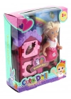 ÇOK SATAN Cute Doll Mini Bebek Tavşanlı ve İki Katlı Kulübe Oyun Seti
