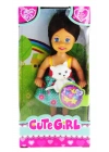 ÇOK SATAN Cute Girl Kedi Figürlü Kumral Mini Bebek