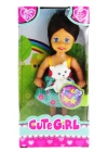 ÇOK SATAN Cute Girl Kedi Figürlü Kumral Mini Bebek