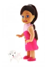 ÇOK SATAN Cute Girl Köpek Figürlü Kumral Mini Bebek