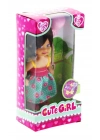 ÇOK SATAN Cute Girl Pembe Balonlu Kumral Mini Bebek