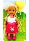 ÇOK SATAN Cute Girl Sarı Balonlu Sarışın Mini Bebek